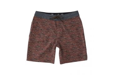 Image of HippyTree Mens Himalaya Trunk Board Shorts, Rust, 30 Waist, 2161-RUST-30