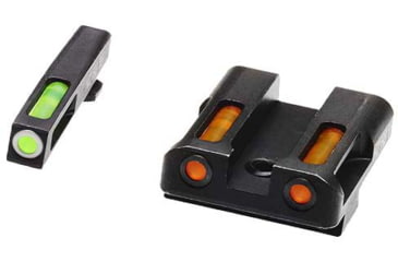 Image of HiViz LiteWave H3 Tritium/Litepipe Pistol Night Sight Set - Fits All Glock Gen 1-5 in 9mm, .40 S&amp;W, .357 SIG, Except Glock 42/43