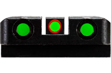 Image of HiViz LiteWave H3 Tritium/Litepipe Pistol Night Sight Set - Fits All Glock Gen 1-5 in 9mm, .40 S&amp;W, .357 SIG, Except Glock 42/43