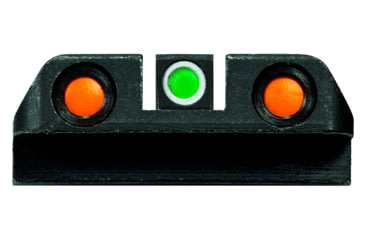 Image of HiViz Green/Orange Litepipes w/White Front Ring, Black, TRN421