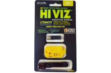 Image of HiViz Henry's Interchangeable Front and Rear Sight Set, H001 .22LR, Red/Green/White, HHVS001