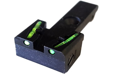 Image of HiViz Ruger Revoler Rear Night Sight, Green Rear, Black, RGRAD211