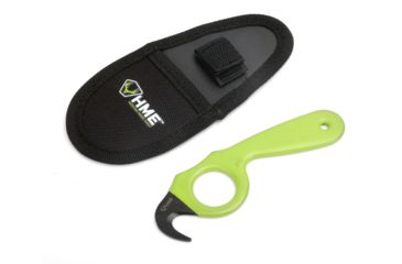 Image of HME Skinning Tool,Black Oxide Steel,Yellow Handle HME-KN-ST