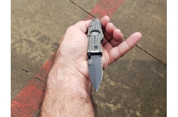 Image of Hoffner Knives 2.8in Chiseled Grip Combo Blade Folding Knife, 440c Spear Point Blade, Olive/Black, FK-S2CBK-CDO