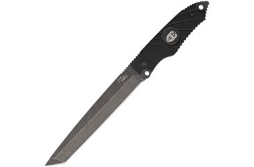 Image of Hoffner Knives Beast Black Blade Fixed Blade Knife, 7in, 440C Steel, Tanto, Black, G10 Handle ATA07