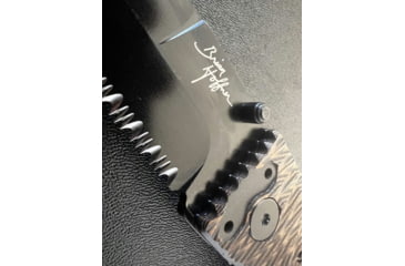 Image of Hoffner Knives Folding Knife, 3.5in, 440c, Spear Point Blade, Chiseled Maduro Grip, Black Combo Blade, FK-S3CBK-CMA