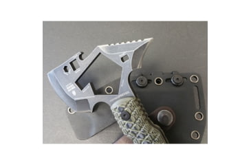Image of Hoffner Knives Hand Hawk, Chromium Stainless Super Steel, Black/ OD, 9in overall, H-HAWK