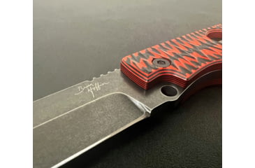 Image of Hoffner Knives Hand Spear Fixed Blade Knife, 5in, 440C Steel, Chiseled Nightstalker Grip, Black Smooth Blade, Black, HS-S5SBK-CRB