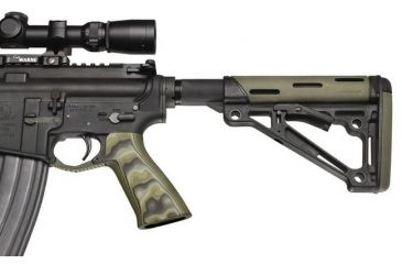 Image of HOGUE AR15 / M16 No Finger Groove Smooth G10, G-Mascus Green 13168