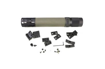Image of Hogue AR15/M16 Rifle Length FF Forend w/ OM Grip Area/Accessory Attachments, Olive Drab Green 190604
