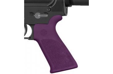 Image of HOGUE AR15/M16 Rubber Grip Beavertail w/ No Finger Grooves Purple 15036