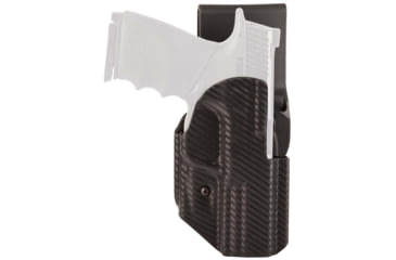Image of Hogue ARS Stage 1 Sport Carbon Fiber OWB Belt Holster, Smith &amp; Wesson M&amp;P 9, Right Hand, Black, 52274