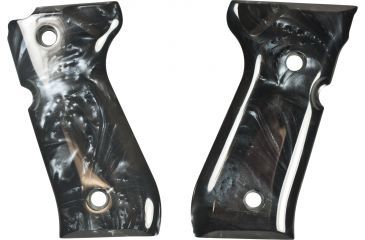 Image of Hogue Beretta 92 Black Pearlized-Polymer Grip 92418