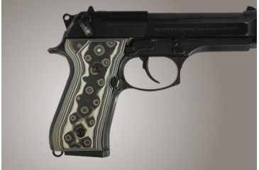 Image of Hogue Beretta 92FS G-10 - G-Mascus Black/Gray 92167-BLKGRY