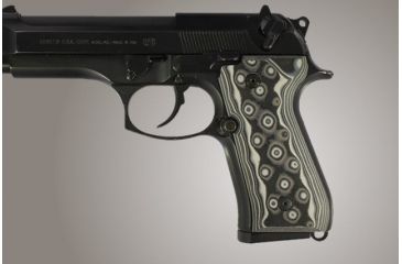 Image of Hogue Beretta 92FS G-10 - G-Mascus Black/Gray 92167-BLKGRY