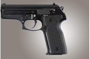 Image of Hogue Beretta Cougar 8045 Chain Link G-10 - Solid Black 91109