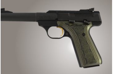 Image of Hogue Browning Buckmark Checkered G 10 Od Green Camo 72178