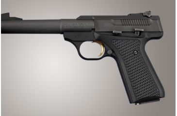 Image of Hogue Browning BuckMark Piranha Grip G-10 - Solid Black 72139