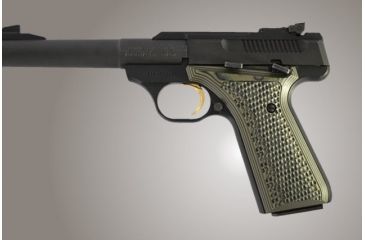 Image of Hogue Browning BuckMark Piranha Grip G-10 - G-Mascus Green 72138