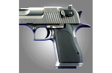 Image of Hogue Desert Eagle Checkered Aluminum - Matte Black Anodized 03170