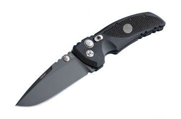 Image of Hogue EX-01 3.5in Sig Tactical Folder Drop Point Blade, Grey PVD, G-10 with Sig Medallion, Black 36172