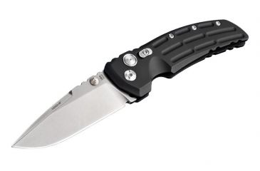 Image of Hogue EX-01 4in Tactical Folder Drop Point Blade Tumble Finish Alum Frame - Matte Black 34150