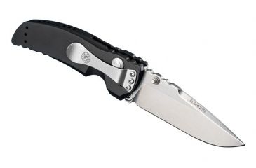 Image of Hogue EX-01 4in Tactical Folder Drop Point Blade Tumble Finish Alum Frame - Matte Black 34150