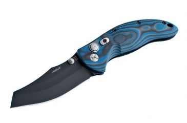 Image of Hogue EX-04 3.5in Folder Wharncliffe Blade Black Finish G-10 Frame - G-Mascus Blue Lava 34463
