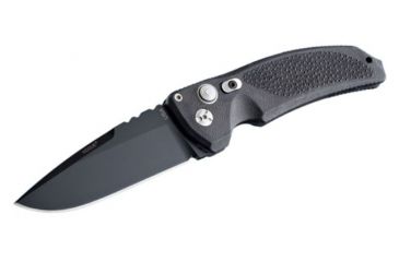 Image of Hogue EX-A03 3.5in. Auto Folder Drop Point Blade Black Kote Polymer Frame, Matte Black 34330