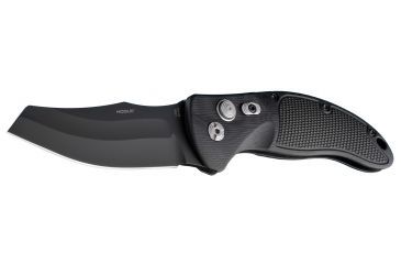 Image of Hogue EX-A04 4in Automatic Folder Wharncliffe Black Blade, G-10 Handle, Black, 34400