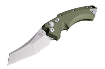Image of Hogue Ex-a05 4inch Folder Cpm154 Wharncliffe Blade Tumbled Finish - Od Green Aluminum Frame - 34501