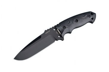 Image of Hogue EX-F01 Fixed Blade Knife w/ 5.5in Drop Point Blade &amp; G-10 G-Mascus Black Handle