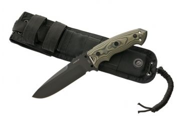 Image of Hogue EX-F01 Fixed Blade Knife w/ 5.5in Drop Point Blade &amp; G-10 G-Mascus Green Handle