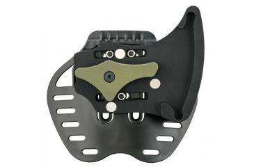 Image of Hogue EX-T01 Tomahawk,S-7 Black Blade,G10 Olive Drab Green Scales,Sheath 35778