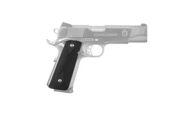 Image of Hogue Govt. Aluminum Magrip Kit - Checkered Flat Mainspring Matte Black 01250