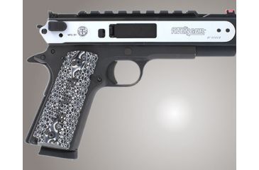 Image of Hogue Govt. G-10 3/16 Thin Piranha Grip G-Mascus Black/Gray 01437-BLKGRY