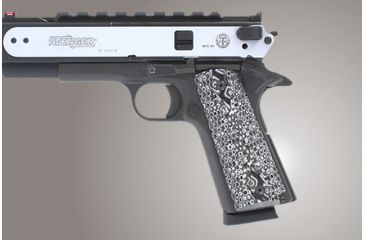 Image of Hogue Govt. G-10 3/16 Thin Piranha Grip G-Mascus Black/Gray 01437-BLKGRY