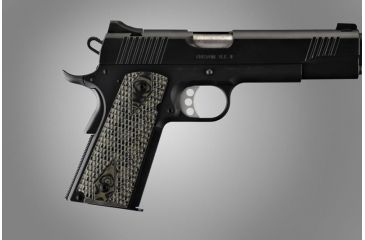 Image of Hogue Govt. G-10 3/16 Thin Piranha Grip G-Mascus Green 01438