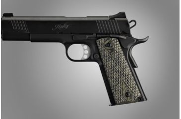 Image of Hogue Govt. G-10 3/16 Thin Piranha Grip G-Mascus Green 01438