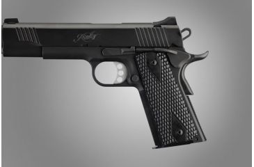 Image of Hogue Govt. G-10 3/16 Thin Piranha Grip Solid Black 01439