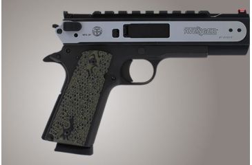 Image of Hogue Govt. Model Piranha Grip G-10 - G-Mascus Green 45138