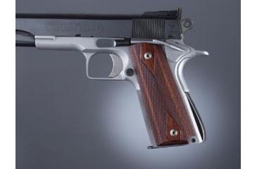 Image of Hogue Govt. Model Rose Laminate Ambi-Cut Checkered 45521