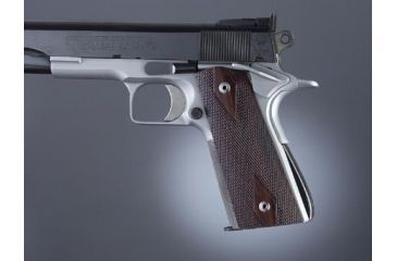 Image of Hogue Govt. Model Rosewood S&amp;A Mag, Ambi. Cut, Checkered 45931