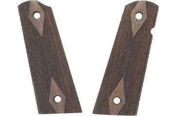 Image of Hogue Govt. Model Rosewood S&amp;A Mag, Ambidextrous Cut Gun Grip, Checkered 45931