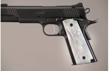 Image of Hogue Govt. White Pearlized-Polymer Ambidextrous Safety Cut 45318