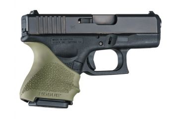 Image of Hogue HandAll Beavertail Grip Sleeve Glock 26/27, OD Green, 18601