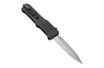 Image of Hogue Incursion 3.9in Out the Front Automatic Folding Knife, Stainless Steel, Double Edge Blade, Black, NSN 1095-01-598-4471, 54060