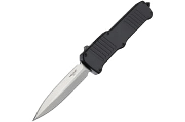 Image of Hogue Incursion 3.9in Out the Front Automatic Folding Knife, Stainless Steel, Double Edge Blade, Black, NSN 1095-01-598-4471, 54060
