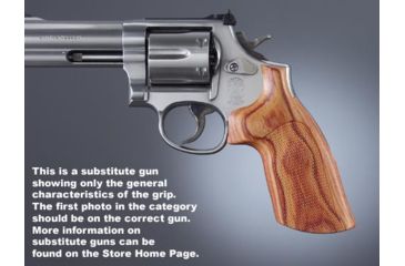 Image of Hogue Taurus Med. &amp; Lg. Sq.Butt Tulipwood No Finger Grooves, Checkered 66711