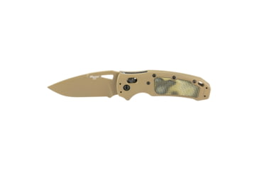 Image of Hogue K320 AXG Folding Knife, 3.5in, Sig Sauer P320 Firearm Match, CPM-S30V, Drop Point Blade Cerakote Finish, Flat Dark Earth Handle, HO36375